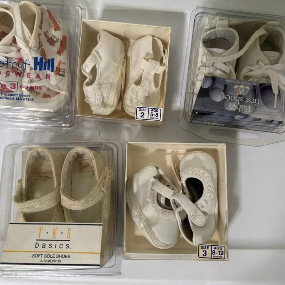 Vintage Baby Shoes Lot Assorted Sizes